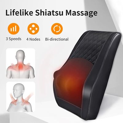 Tamanho do produto 38,1 x 5,08 x 33,02 cm Massageador 3D 6W de pescoço e costas para alívio final