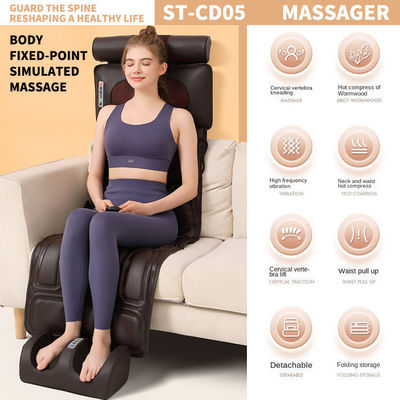 Cushion de colchão de massagem de corpo inteligente de pescoço e pés com vibração de engate e aquecimento