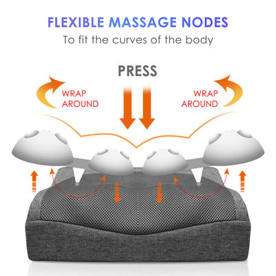 Nódulos de massagem flexíveis Pescoço e costas almofada de massagem com opção de cor personalizada