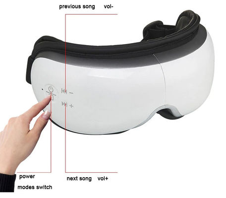 Função Musical Massagem Elétrica Pressão de Ar Inteligente Quente Vibração Aquecida Massagista Ocular