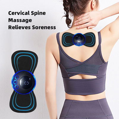 Controle manual preto Desenho portátil 4 cabeças Pescoço Massagem Auto almofada Massagista Pescoço