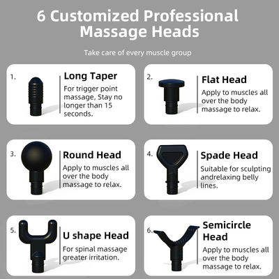 Nano Silica Gel Handle Massage Gun sem fio para melhorar a flexibilidade e mobilidade