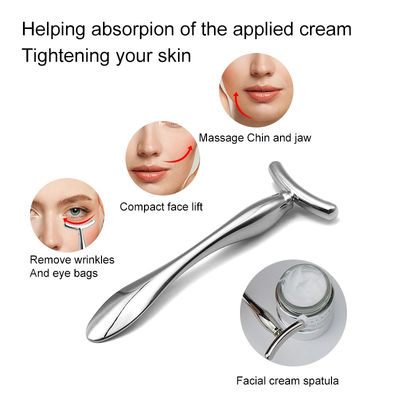 Ferramenta de massagem facial Eletrônica Massagista Bastão para o rosto Creme para os olhos Metal Sero Mini Dispositivo