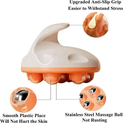 Músculo Dorso Pescoço Junção Pés Ombro Perna Queima de Gordura Formação do Corpo Ferramenta de Massagem Barriga Coxa Vitela Emagrecimento Massagista 3D Roller