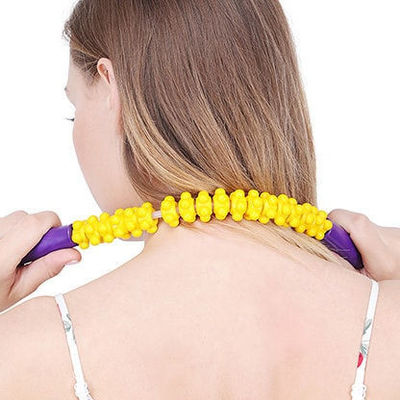 Massagista de pescoço portátil feito de plástico reciclável para relaxamento personalizado