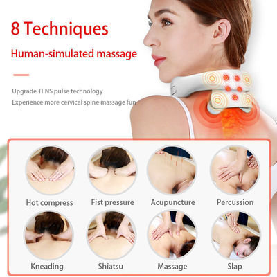 0.5 kg de viagem personalizada Smart Wireless Massager Elétrico em forma de U para pescoço e ombro com patch de aquecimento
