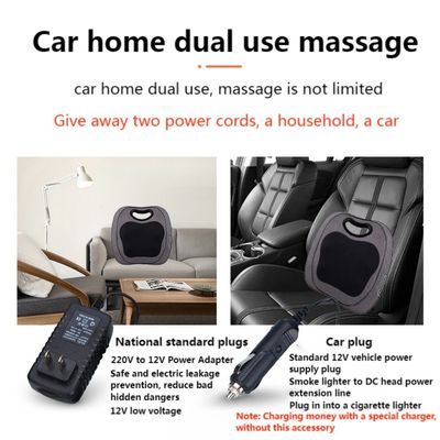 Eletrônico Shiatsu pescoço ombro traseiro almofada de massagem profunda com rolamento de guincho calor 8W massagista