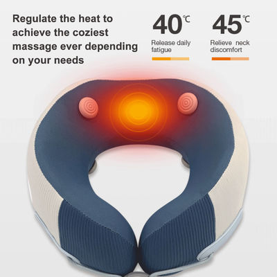 Fisioterapia infravermelha Massagista de pescoço em forma de U com massagem por vibração e função de calor