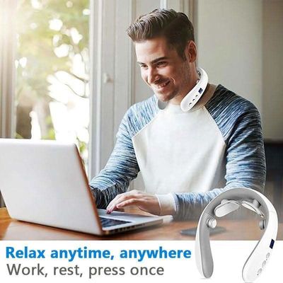 Massageador de pescoço com função de fisioterapia infravermelha