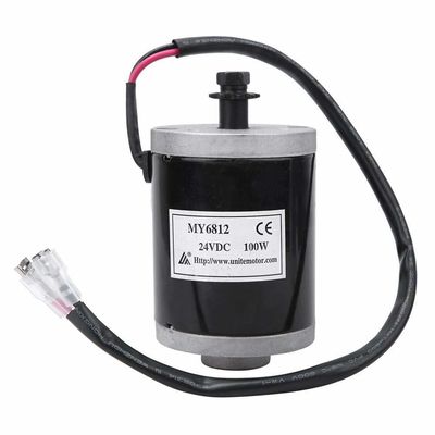 Motor de escova de bicicleta elétrica controlador de bicicleta elétrica motor escovado 24V 100w alta velocidade com poleia de cinto