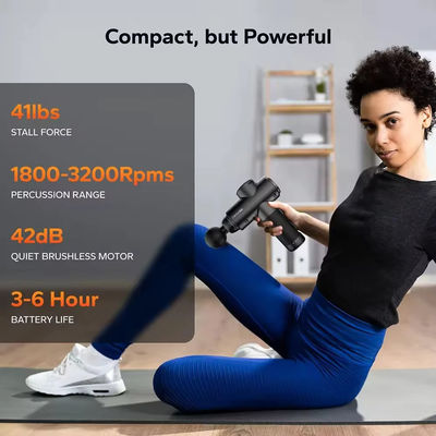 12 Velocidades Vibração Controle de Tempo Arma de massagem para fitness e relaxamento muscular