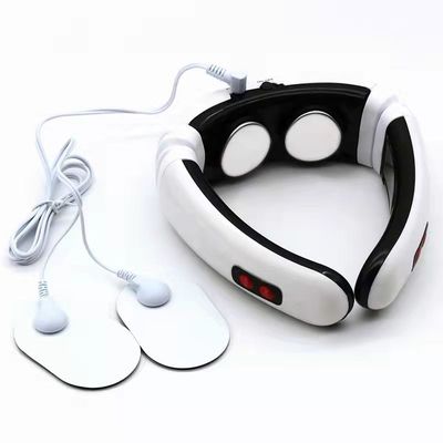 18X17X6 cm almofada de massagem de pescoço portátil vibratória elétrica sem fio para alívio da dor no pescoço