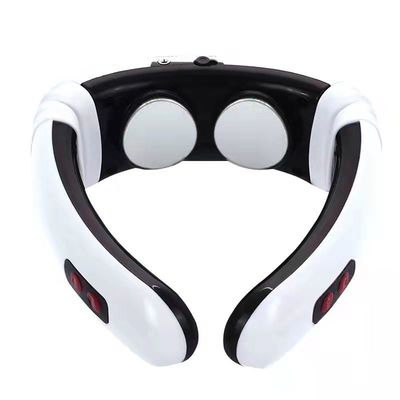 18X17X6 cm almofada de massagem de pescoço portátil vibratória elétrica sem fio para alívio da dor no pescoço
