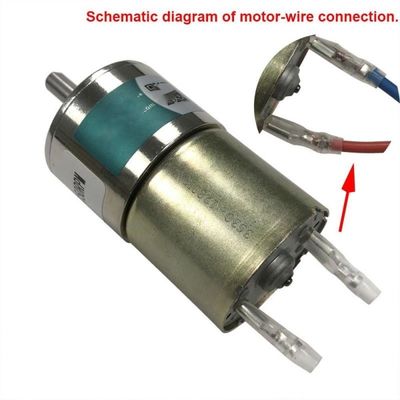 37mm Diâmetro caixa de engrenagens grande motor de redução de torque durável por muito tempo 12V 150rpm