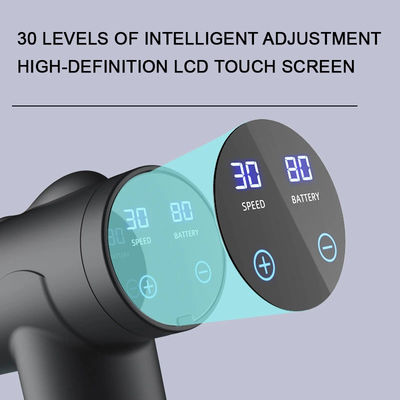 Função de controlo do tempo Arma de massagem elétrica USB Tipo-C para massagem corporal profissional