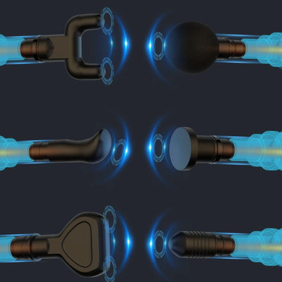 Massagem corporal Mini Arma de massagem muscular com 6 cabeças de massagem e função de controle de tempo