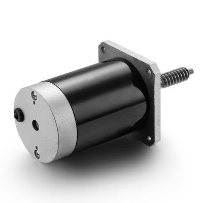 Motor de corrente contínua escovado de 24 V 100 W para máquinas industriais negras