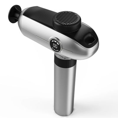 Máquina de massagem de tela LCD Vibração de 30 velocidades Mini Massage Gun para relaxamento do corpo inteiro