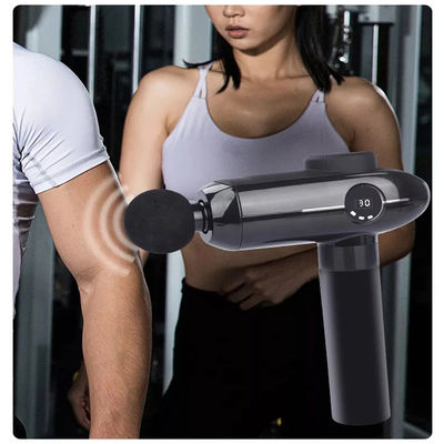 Máquina de massagem de tela LCD Vibração de 30 velocidades Mini Massage Gun para relaxamento do corpo inteiro