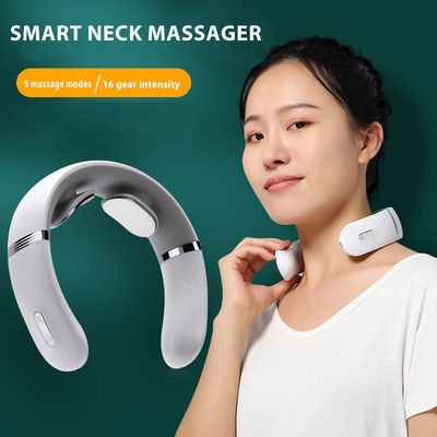 Mini Massagista Elétrico de Pescoço sem fio com controle remoto inteligente e opções de massagem personalizadas