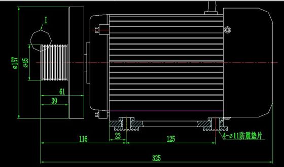 2.0HP Motor AC para esteiras 220V/110V 180-4800RPM Frequência nominal 50Hz Esteiras