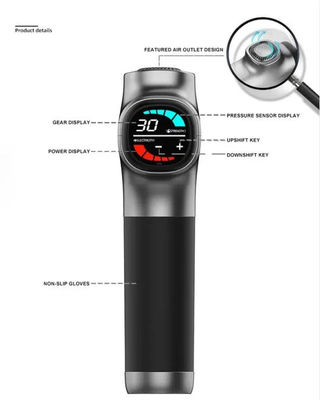 Nano Silica Gel Manuseio 30 Velocidade Pistola de Massagem Muscular para Liberação de Fascia e Alivio da Dor