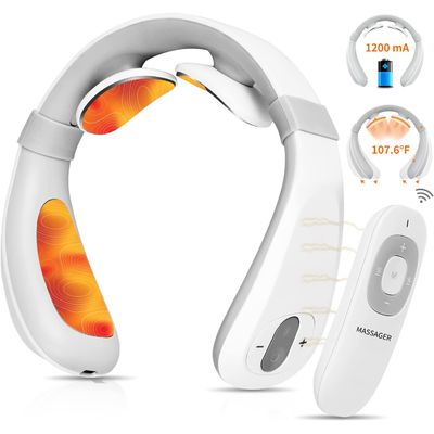 Inovador Mini Massagista Elétrico do Pescoço com Controle Remoto Inteligente 18,5X17X6,5 cm