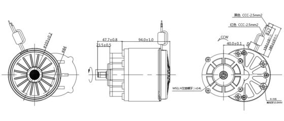 24V 250W/350W Alto Torque 101mm Engrenagem DC Motor Elétrico Máquina essencial