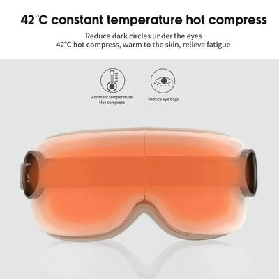 Massagista de olhos portátil com música de calor Airbag térmico recarregável de compressão N.W. 42g