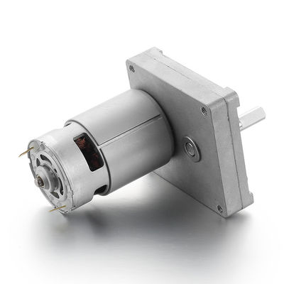 Motor de engrenagem de 42 mm 12 V 24 V, engrenagem de esporão quadrada, motor de corrente contínua escovado, com alto binário