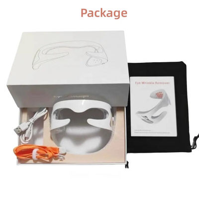 Máquina de cuidados com a pele facial com luz vermelha mascara de terapia de olhos massagista para dispositivo inteligente sem fio
