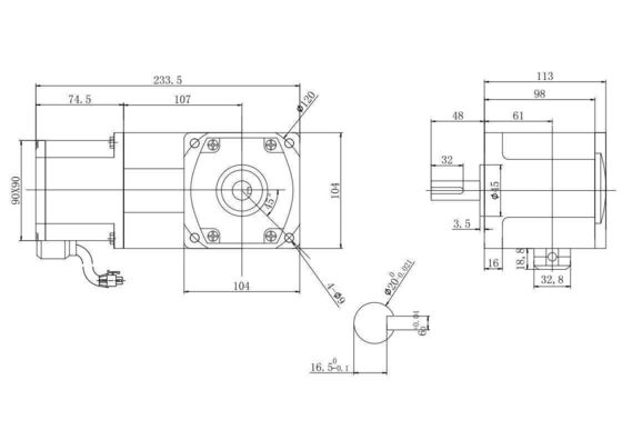 24V 48V 90mm engrenagem de ângulo direito motor elétrico de esteira DC com 11A de corrente contínua