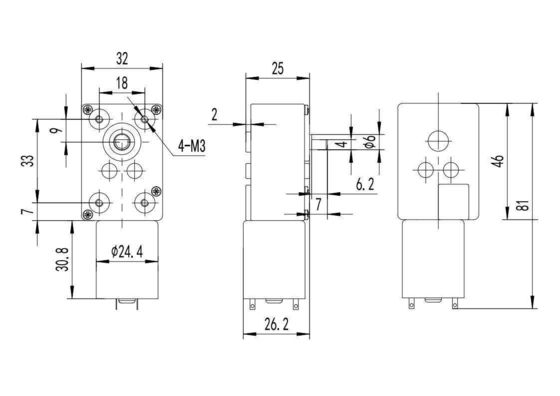 Motor de esteira de corrente contínua 28 mm 3.79w Torque elevado 12v 24v engrenagem de minhoca escovada motor elétrico de corrente contínua
