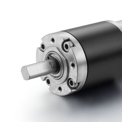 Alto Torque 0.03-2N.m 36mm DC Motor de esteira com baixo ruído e cor preta 12V 24V