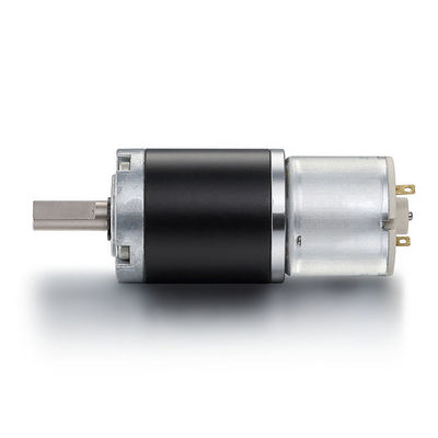 Alto Torque 0.03-2N.m 36mm DC Motor de esteira com baixo ruído e cor preta 12V 24V