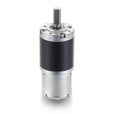 Alto Torque 0.03-2N.m 36mm DC Motor de esteira com baixo ruído e cor preta 12V 24V