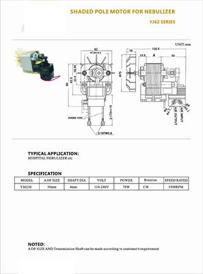 Equipamento de fitness Motor 2HP DC 90V/110V 4500rpm sem escovas sem suporte de montagem