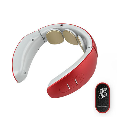 Massagista de pescoço de pulso eletromagnético personalizado alivia a dor muscular cervical com calor