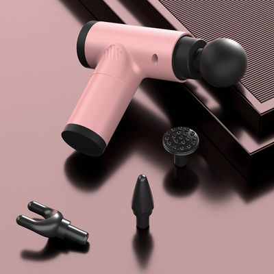Práctica pistola de massagem de vibração de 4 cabeças para relaxamento muscular e desempenho esportivo