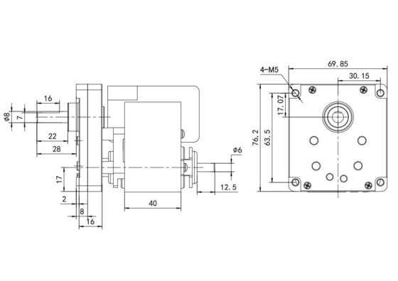 Alto Torque 61mm 2500rpm 3000rpm Motor de esteira 50/60Hz com baixo ruído e monofásico