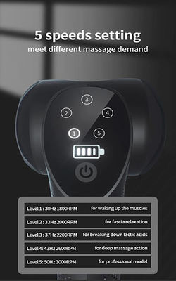 Pistola de massagem profissional para recuperação e relaxamento muscular de todo o corpo 229*247*105 mm