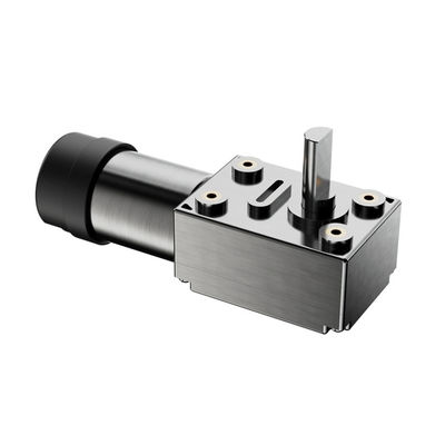 65% de eficiência Motor elétrico DC de alto torque 24V Motor de engrenagem de minhoca com freio de engrenagem de redução