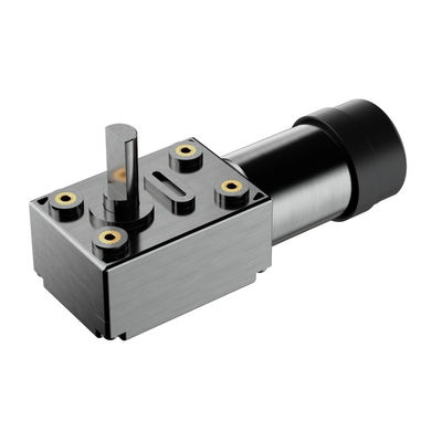 65% de eficiência Motor elétrico DC de alto torque 24V Motor de engrenagem de minhoca com freio de engrenagem de redução