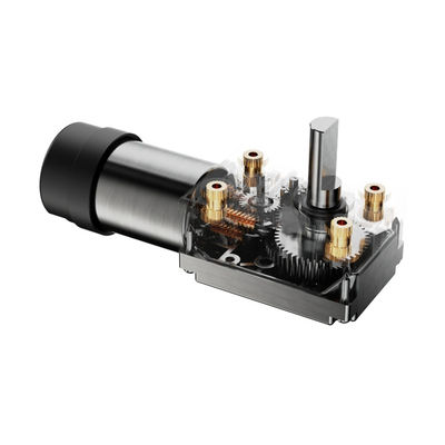 65% de eficiência Motor elétrico DC de alto torque 24V Motor de engrenagem de minhoca com freio de engrenagem de redução