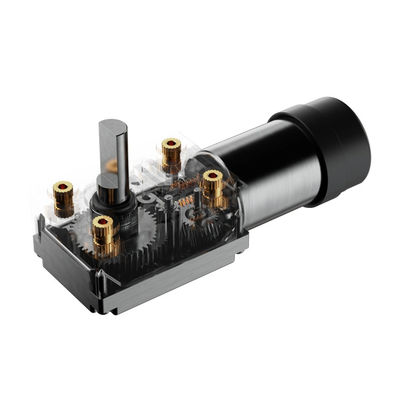 65% de eficiência Motor elétrico DC de alto torque 24V Motor de engrenagem de minhoca com freio de engrenagem de redução