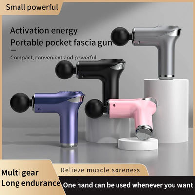 5 níveis de velocidade Mini Massager Pistola portátil para terapia de percussão de tecidos profundos direcionados