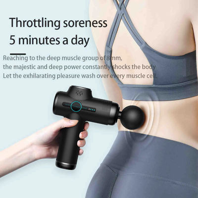 Pistola de massagem de músculos da fáscia mini com 5 níveis de velocidade de bolso 2-3 horas de tempo de carga