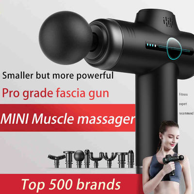 Pistola de massagem de músculos da fáscia mini com 5 níveis de velocidade de bolso 2-3 horas de tempo de carga