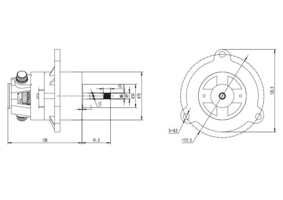 Direção de rotação CCW e CW 15w Motor assíncrono para esteira de alta velocidade 4000rpm