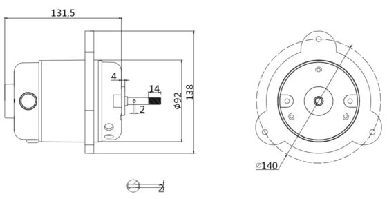Alto Torque 4000rpm 8000rpm 40w 110/120V AC Motor de esteira de fase única para cinto de ginástica